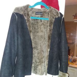 Rossodisera Suede/Sheepskin Lined Bomber Jacket